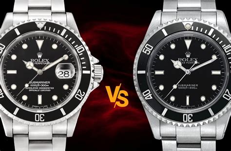 rolex submariner no date vs date.